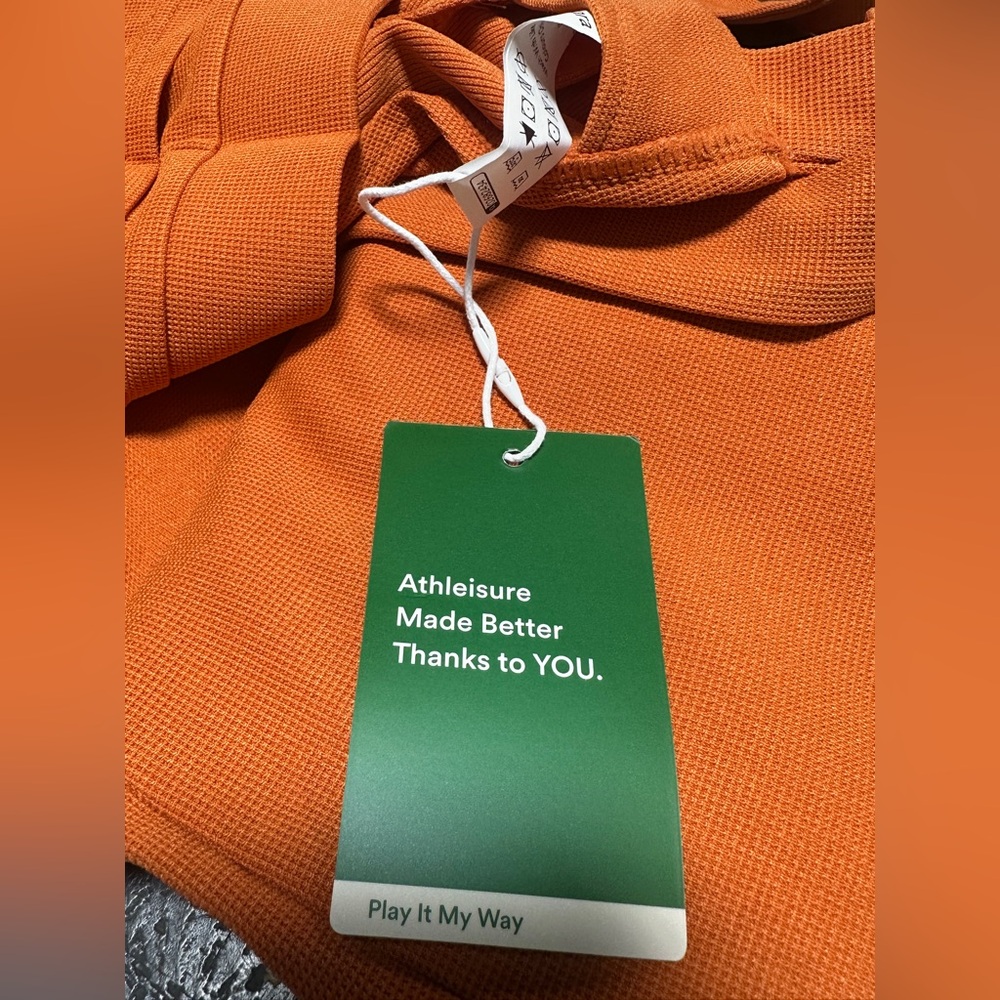 Halara Adjustable Strap Button Multiple Pockets Overalls MEDIUM- Orange - Picture 9 of 10